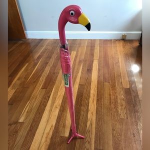 Pink flamingo umbrella